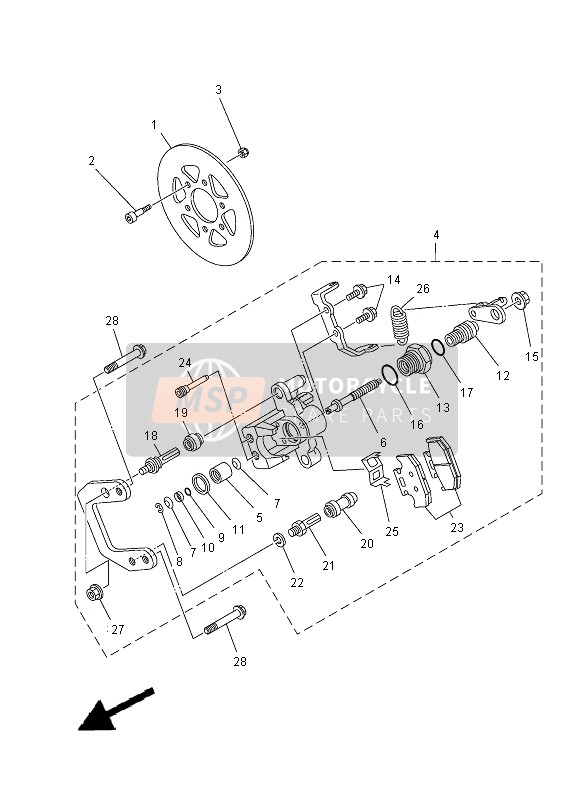 Rear Brake Caliper 2