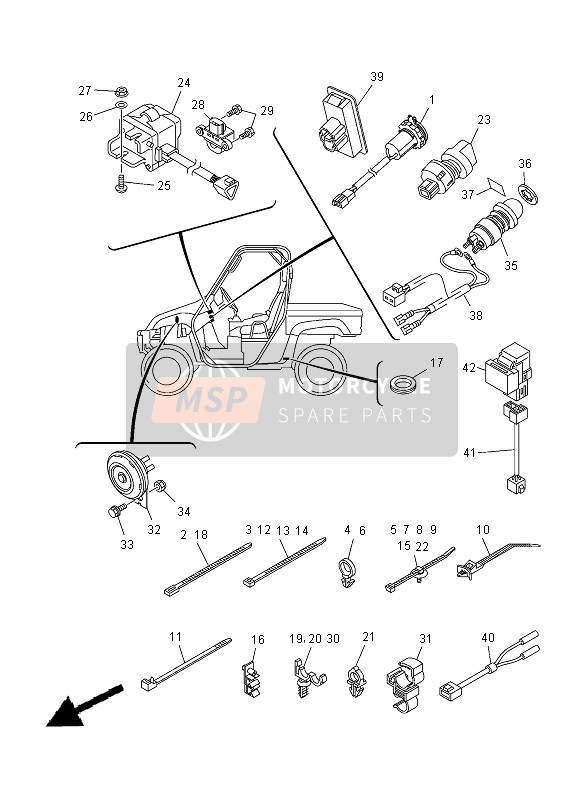 Yamaha YXR700F 2012 Electrical 2 for a 2012 Yamaha YXR700F