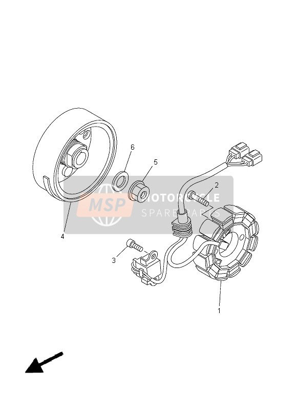 Yamaha YFZ450  2008 Generator for a 2008 Yamaha YFZ450 