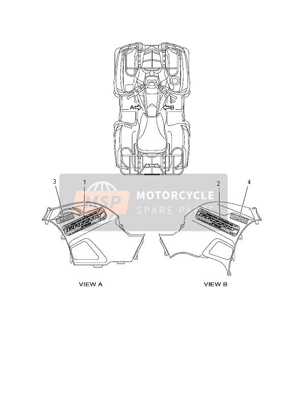 Yamaha YFM700F GRIZZLY EPS 4x4 2012 Graphics for a 2012 Yamaha YFM700F GRIZZLY EPS 4x4