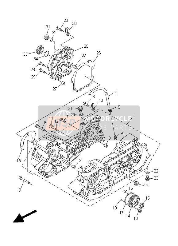 Yamaha YFM125F GRIZZLY 2x4 2013 Carter per un 2013 Yamaha YFM125F GRIZZLY 2x4