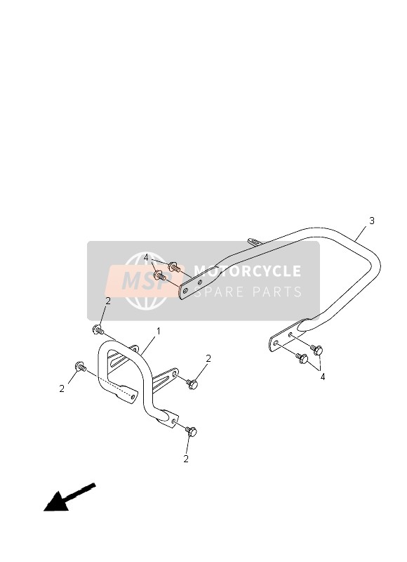 Yamaha YFM250R RAPTOR 2013 Guardia para un 2013 Yamaha YFM250R RAPTOR