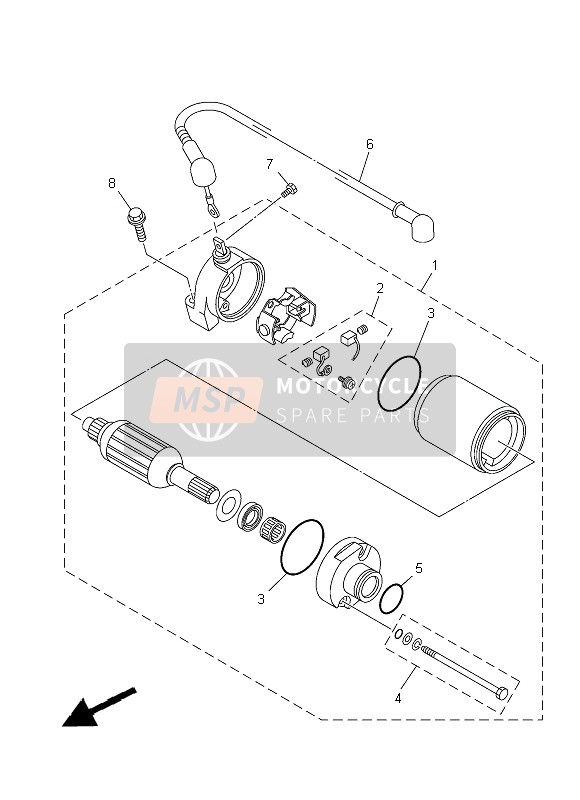 Yamaha YFM250R RAPTOR 2013 ANLASSER für ein 2013 Yamaha YFM250R RAPTOR