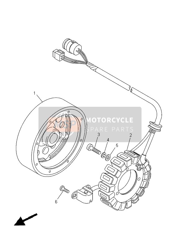 Yamaha YFM350 2013 Generator for a 2013 Yamaha YFM350