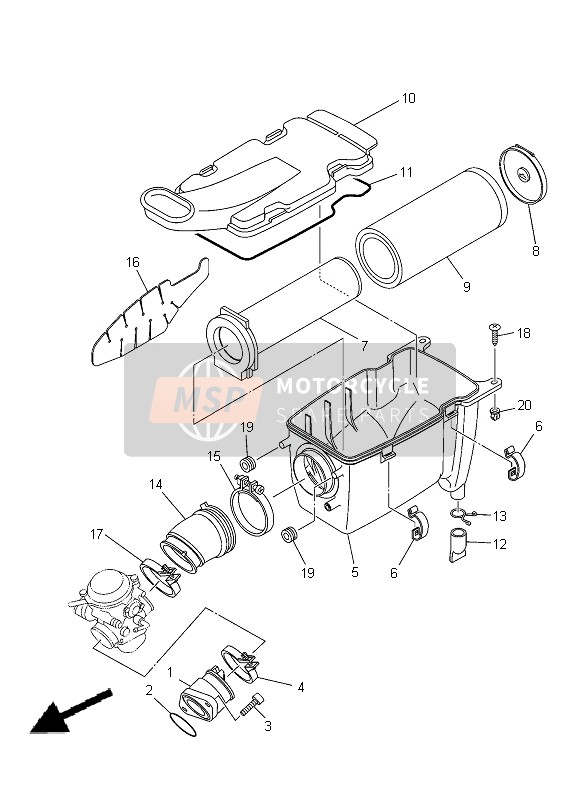 Yamaha YFM350R RAPTOR 2013 Consumo para un 2013 Yamaha YFM350R RAPTOR