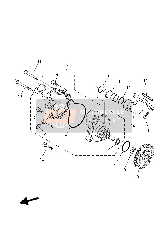 950240601200, Bolt, Flange, Yamaha, 1