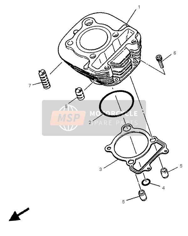 Yamaha SR125 1997 Cylinder for a 1997 Yamaha SR125