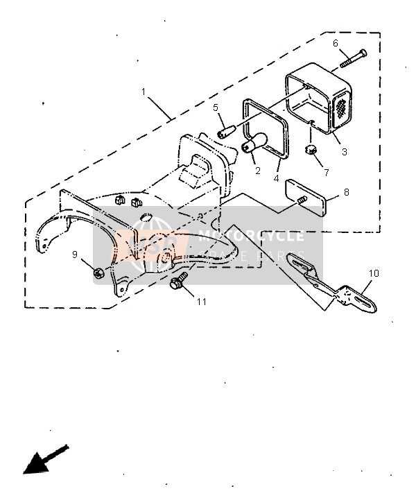 3Y1845240000, Befest. Schraube, Schutzgla, Yamaha, 1