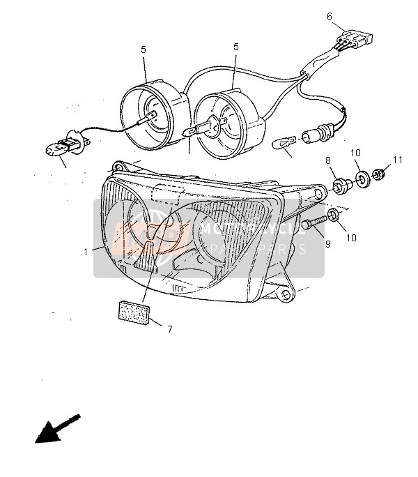 9290L0620000, Plaque D'Appui, Yamaha, 1