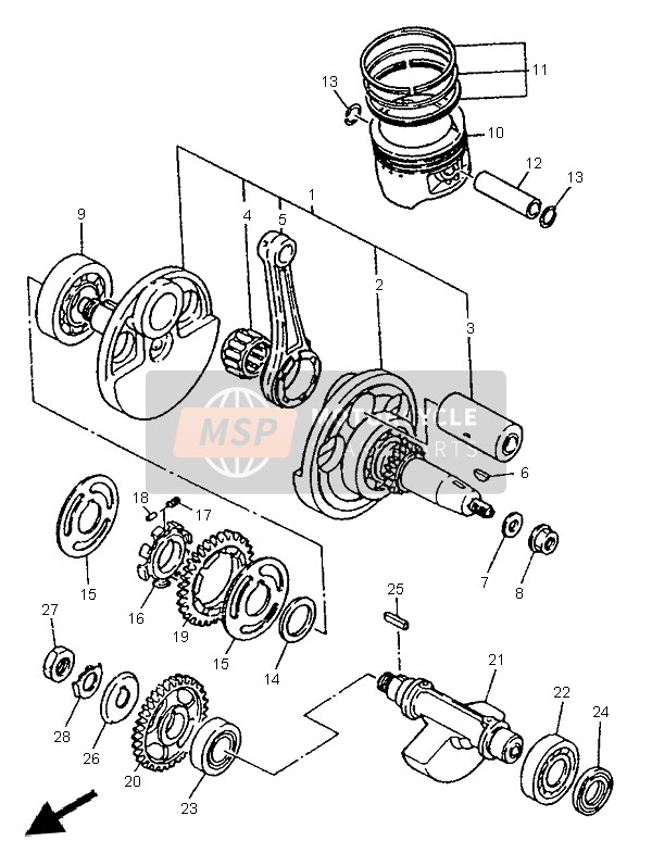 34K115650200, Washer, Bearing Cover, Yamaha, 2