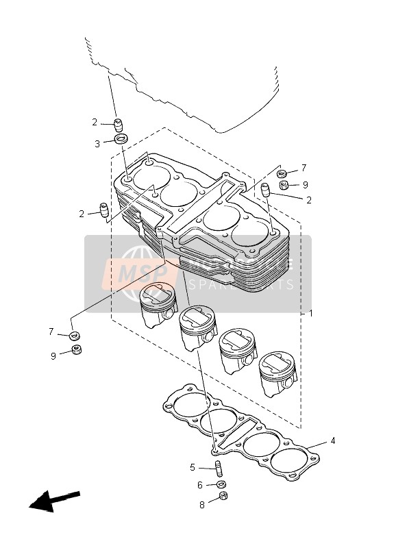 5EA113510000, Gasket, Cylinder, Yamaha, 1