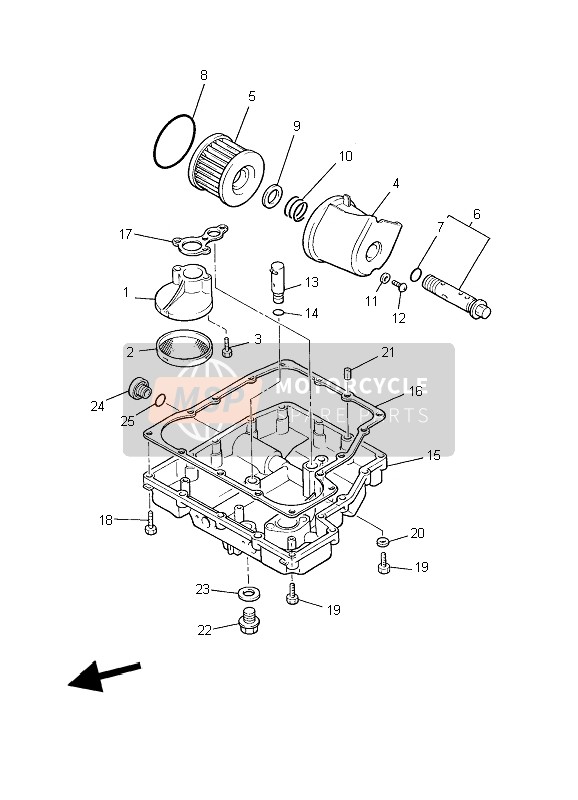 4CR134150000, Dichtung, Olfilter, Yamaha, 0