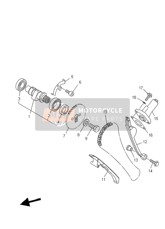 901010859000, Bearing Bolt, Yamaha, 2