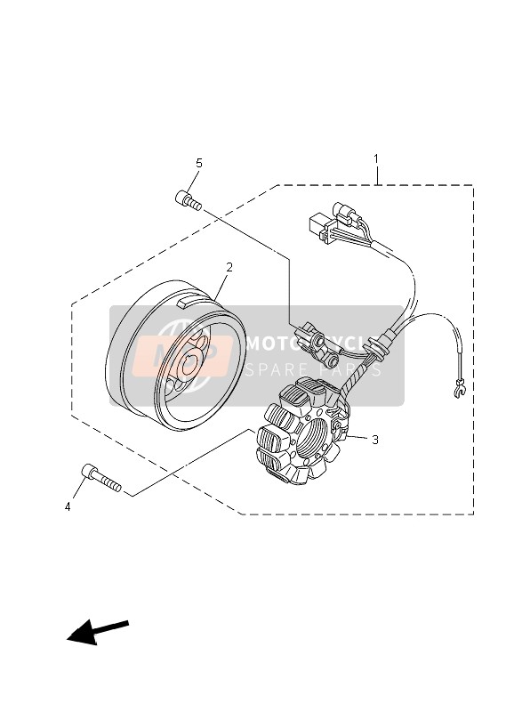 Yamaha XT125R 2006 Generator for a 2006 Yamaha XT125R