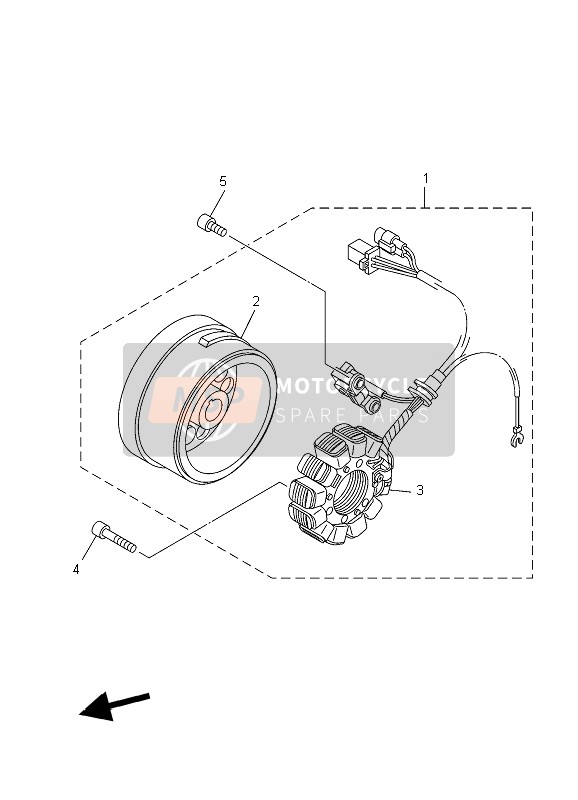 Yamaha XT125X 2006 GENERATOR für ein 2006 Yamaha XT125X