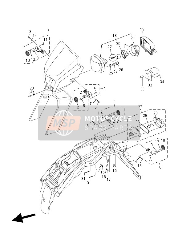 Yamaha XT125X 2006 Electrical 1 for a 2006 Yamaha XT125X