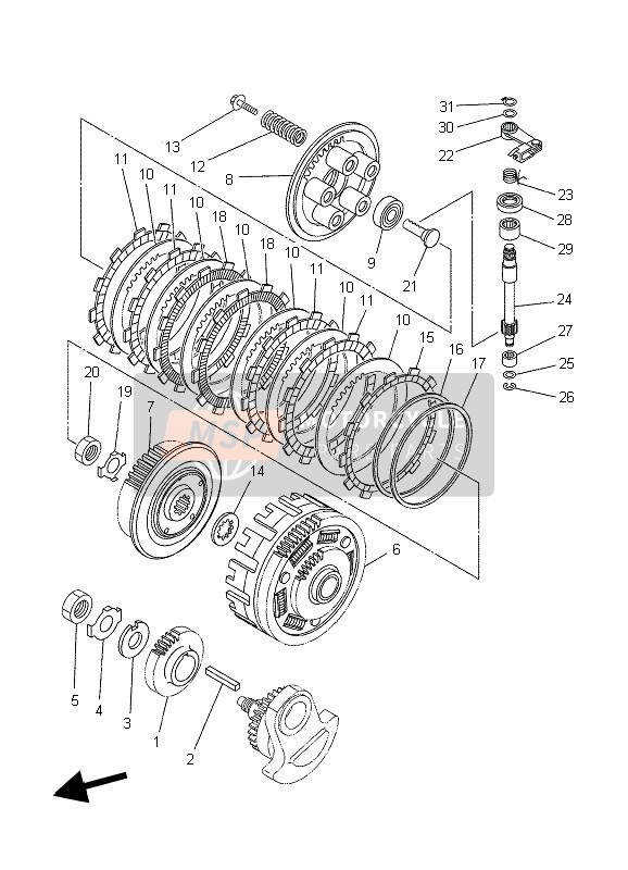 5VKE61110000, Gear, Primary Driv, Yamaha, 0