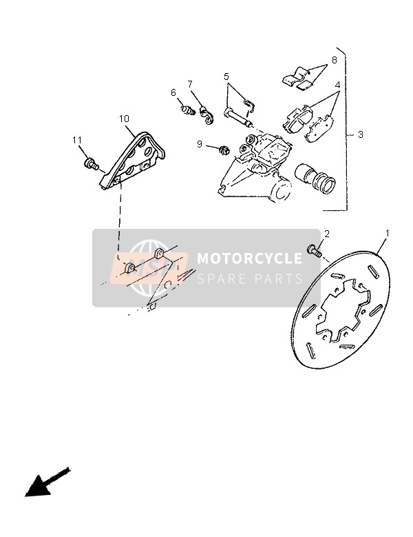 4GVF58110000, Pastiglie, Yamaha, 2