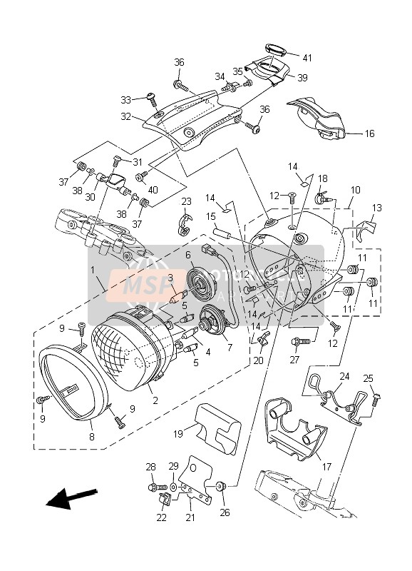 1D7843660000, Damper, Headlight 1, Yamaha, 0