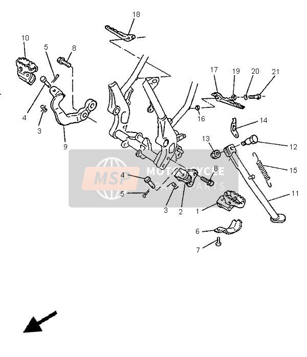 901851211900, Nut, SELF-LOCKING, Yamaha, 1