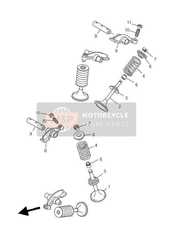 905014445500, Spring, Compression, Yamaha, 2