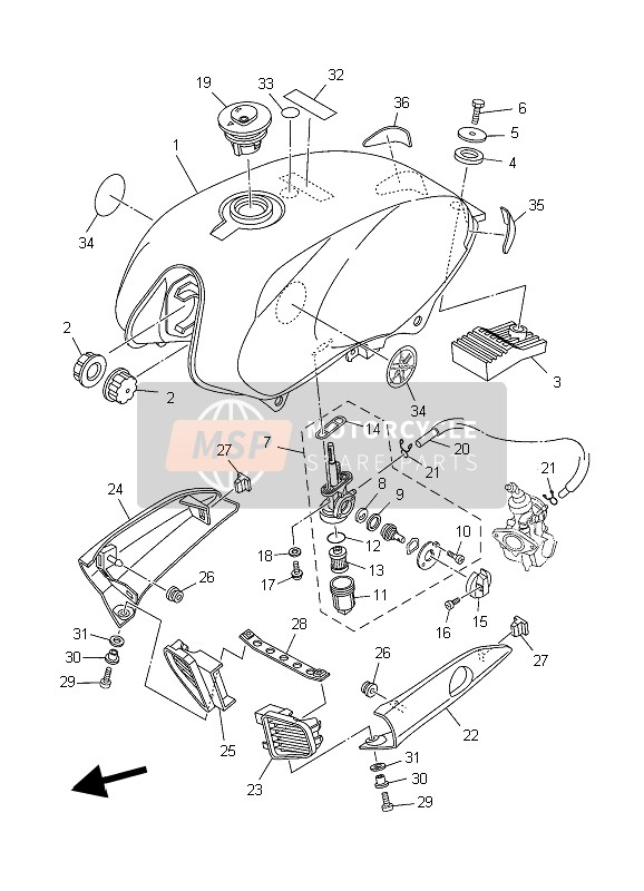 5VLF137X0000, Plaque,  A Air 2, Yamaha, 4