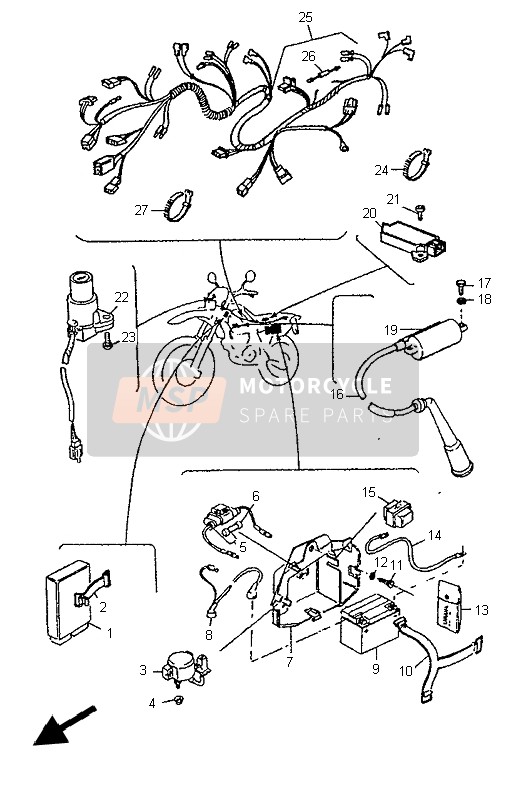 9701L0601400, Vite Te 8.8 M6X14 Z.Bi   U5739, Yamaha, 2