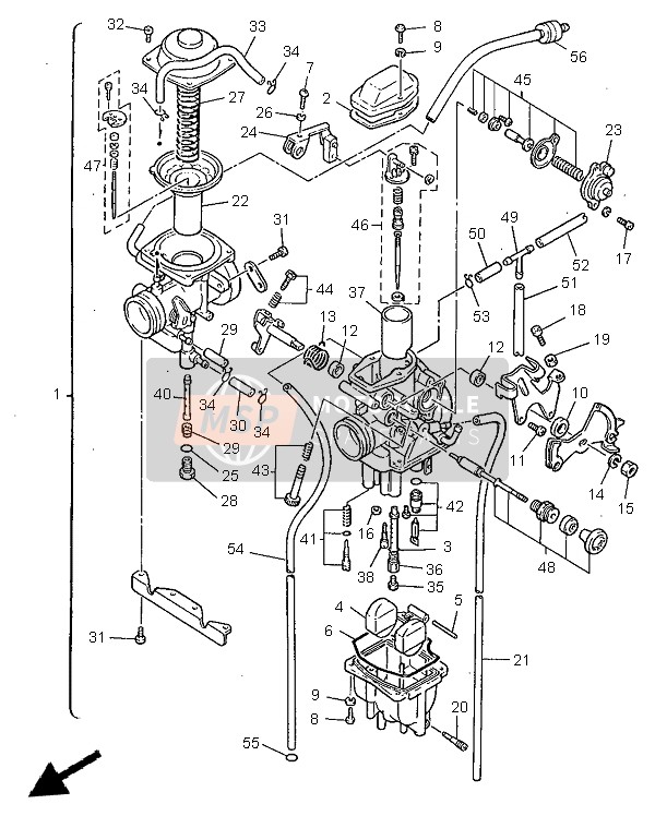 51Y141050000, Piloot Screw Set, Yamaha, 2