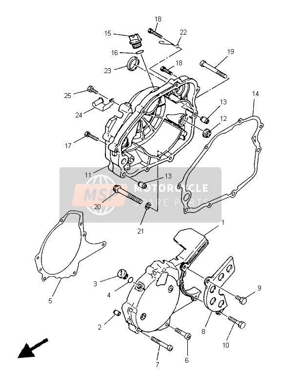 958170808000, Bolt,  Flange(JF2), Yamaha, 1