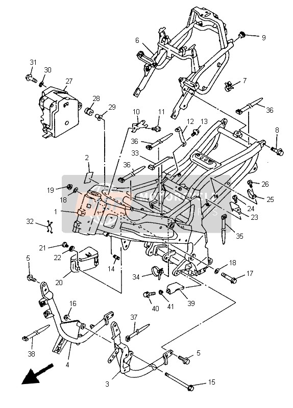 Yamaha TZR125 1997 Frame for a 1997 Yamaha TZR125