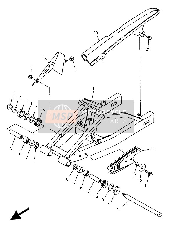 931083500400, Olie Keering (35X41.5X8-483), Yamaha, 1