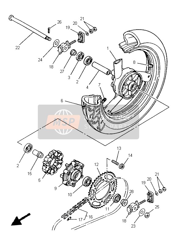 933062022600, Bearing, Yamaha, 3