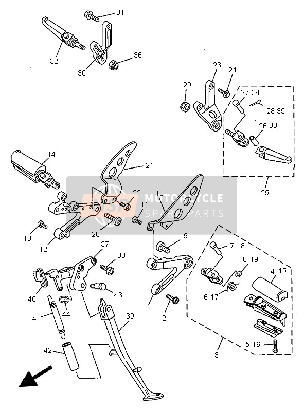 902430802900, Stift, Yamaha, 4