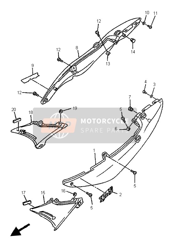 977074001000, Vis, Yamaha, 2