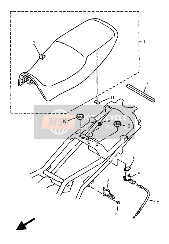 Yamaha XJ600N 1997 Posto A Sedere per un 1997 Yamaha XJ600N