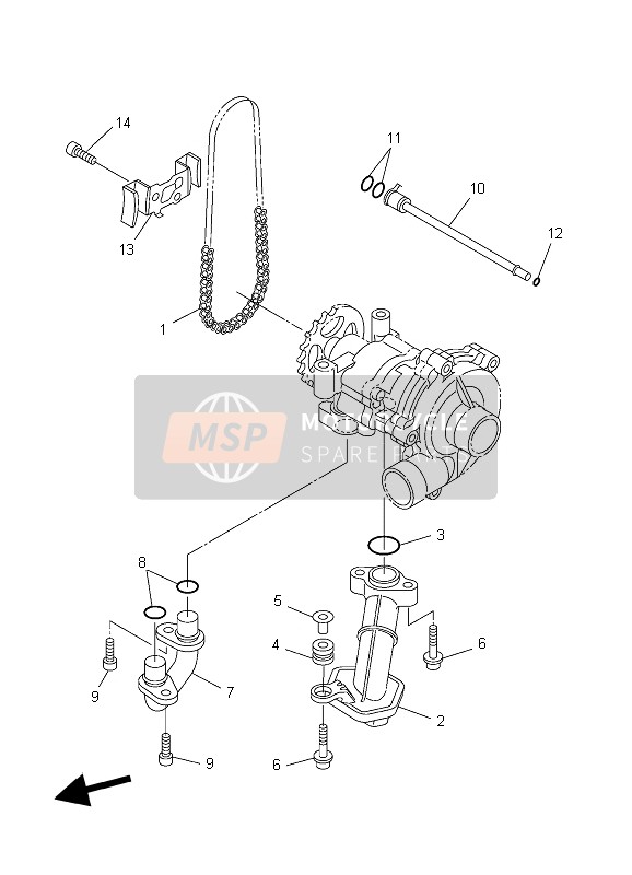 Yamaha YZF-R1 2006 Oil Pump for a 2006 Yamaha YZF-R1