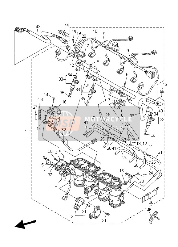 5VY137503000, Throttle Body Assy, Yamaha, 0