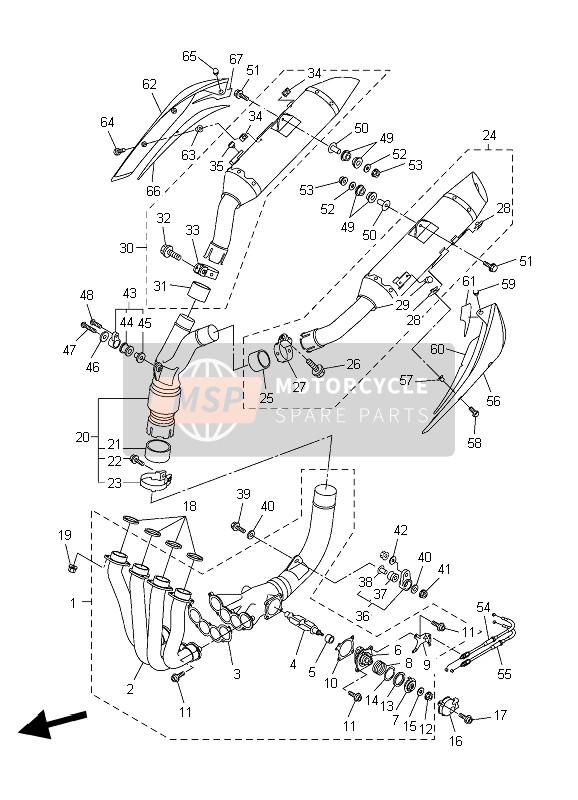 5JJ147150000, Band, Schalldampfer, Yamaha, 0