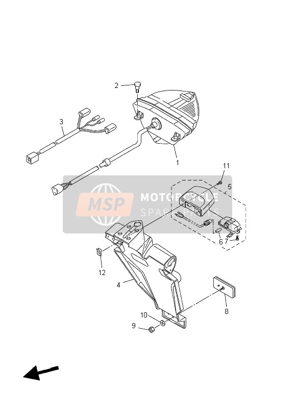 902010572500, Washer, Bord (8J0), Yamaha, 2