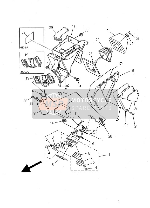 3BN144510200, Element, Air Cleaner, Yamaha, 2