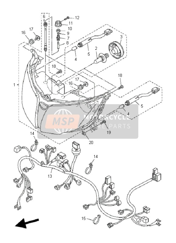 3P68431U0000, Roulement, Yamaha, 3