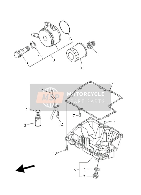 Yamaha FZ1-S FAZER 2007 Limpiador de aceite para un 2007 Yamaha FZ1-S FAZER