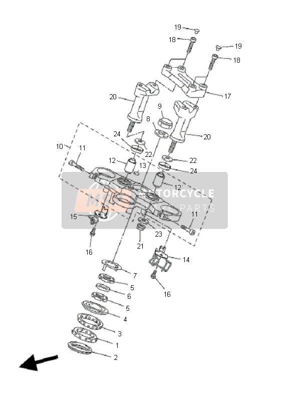 913170803000, Lagerbolzen, Yamaha, 3