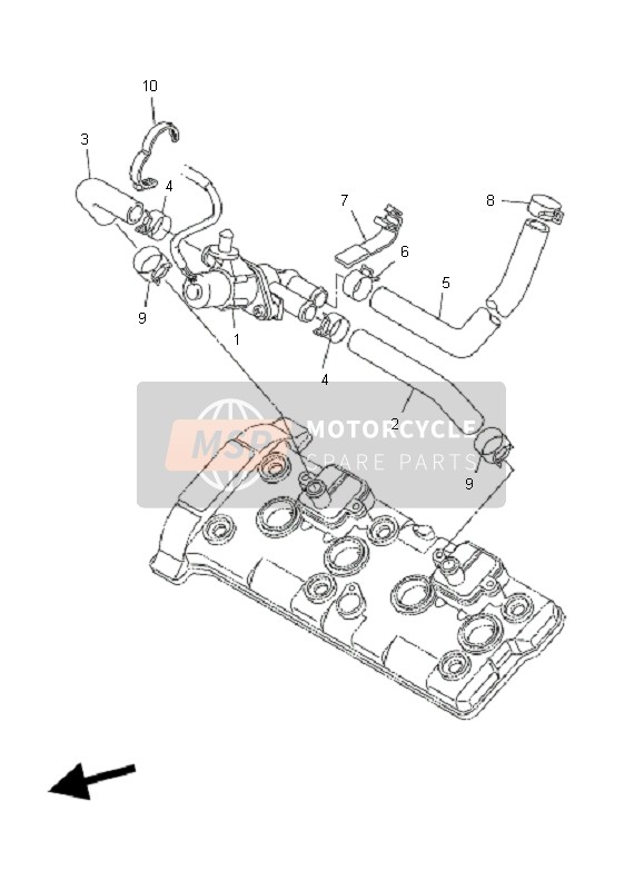 Yamaha FZ1-SA FAZER 2007 Sistema di induzione dell'aria per un 2007 Yamaha FZ1-SA FAZER