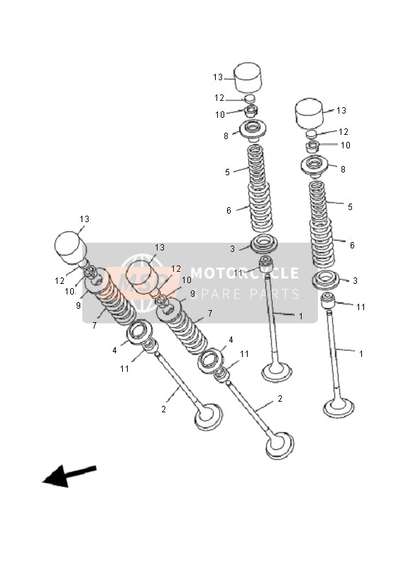 1HX12168U100, Pad, Adjusting 2 (1.75), Yamaha, 3