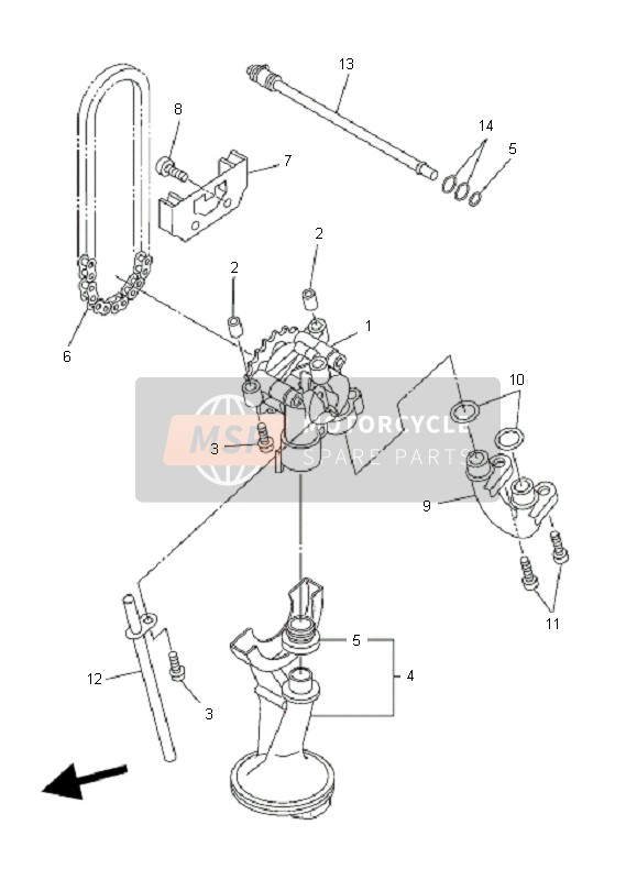 Yamaha FZ6-NA 2007 Oil Pump for a 2007 Yamaha FZ6-NA