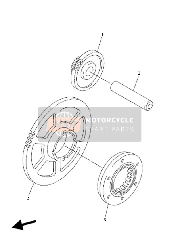 Yamaha FZ6-NA 2007 Starter 2 for a 2007 Yamaha FZ6-NA