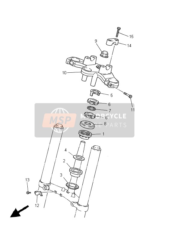 Yamaha XJ600S DIVERSION 1997 Sturen voor een 1997 Yamaha XJ600S DIVERSION