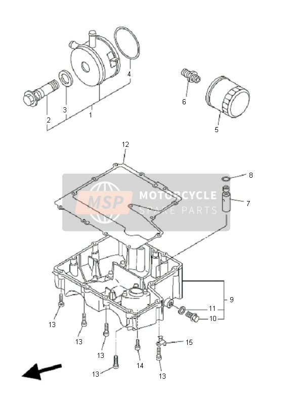 Yamaha FZ6-NHG 2007 Limpiador de aceite para un 2007 Yamaha FZ6-NHG