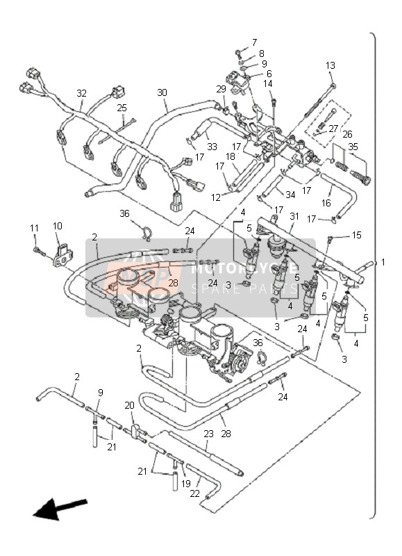 Yamaha FZ6-S FAZER 2007 Intake 2 for a 2007 Yamaha FZ6-S FAZER